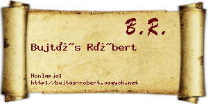 Bujtás Róbert névjegykártya