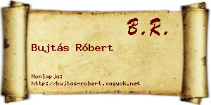 Bujtás Róbert névjegykártya